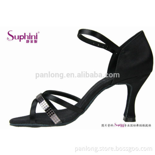 Shinning Crystal Ballroom Salsa Latin Dance Shoes Women